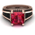 Princess Geometric Ruby Engagement Ring - Marilyn No. 41 image 2