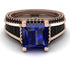 Princess Geometric Sapphire Engagement Ring - Marilyn No. 44 image 2