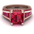 Princess Geometric Ruby Engagement Ring - Marilyn No. 56 image 2