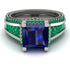 Princess Geometric Sapphire Engagement Ring - Marilyn No. 30 image 2