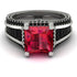 Princess Geometric Ruby Engagement Ring - Marilyn No. 42 image 2