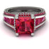 Princess Geometric Ruby Engagement Ring - Marilyn No. 57 image 2