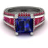Princess Geometric Sapphire Engagement Ring - Marilyn No. 60 image 2