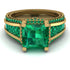 Princess Geometric Emerald Engagement Ring - Marilyn No. 19 image 2