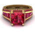 Princess Geometric Ruby Engagement Ring - Marilyn No. 55 image 2