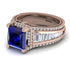 Princess Geometric Sapphire Engagement Ring - Marilyn No. 14 image 3