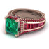 Princess Geometric Emerald Engagement Ring - Marilyn No. 50 image 3