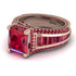 Princess Geometric Ruby Engagement Ring - Marilyn No. 56 image 3