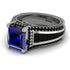 Princess Geometric Sapphire Engagement Ring - Marilyn No. 45 image 3