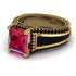 Princess Geometric Ruby Engagement Ring - Marilyn No. 40 image 3