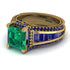 Princess Geometric Emerald Engagement Ring - Marilyn No. 64 image 2