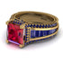 Princess Geometric Ruby Engagement Ring - Marilyn No. 70 image 3