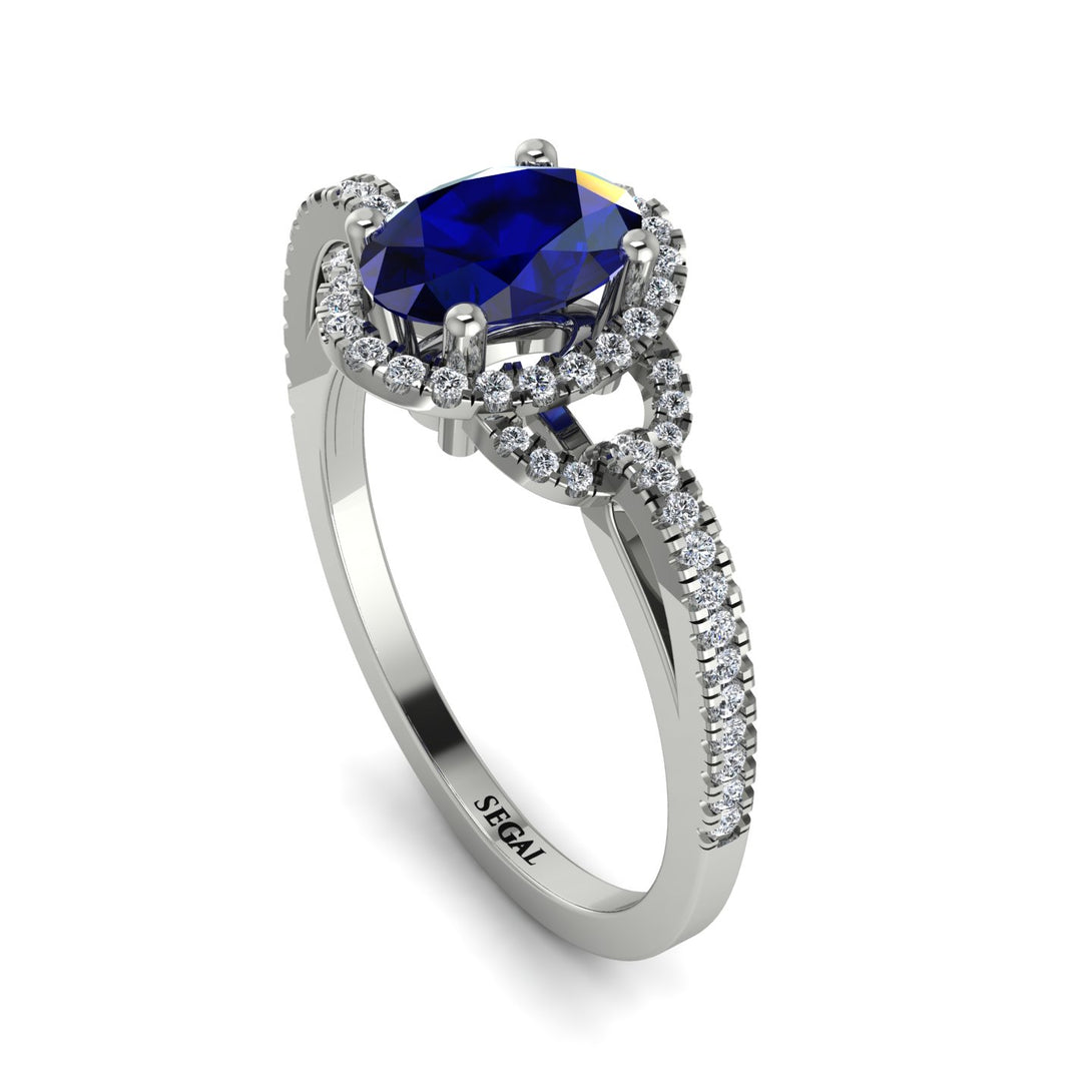 Timeless Beauty Oval Sapphire Engagement Ring - Judy No. 15