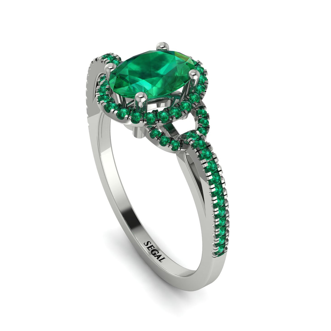 Timeless Beauty Oval Emerald Engagement Ring - Judy No. 21