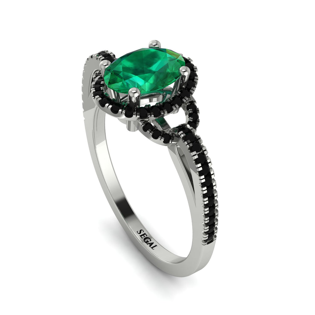 Timeless Beauty Oval Emerald Engagement Ring - Judy No. 36
