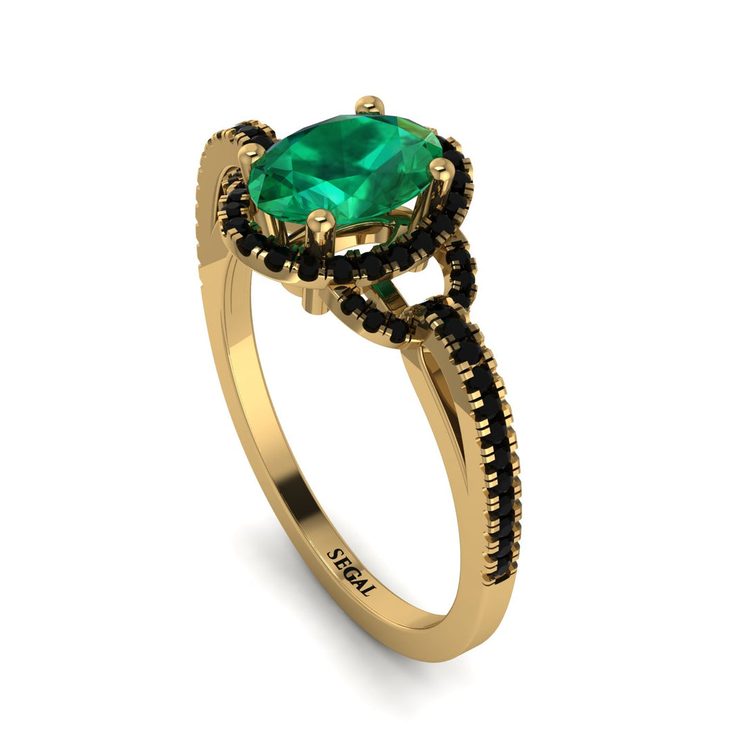 Timeless Beauty Oval Emerald Engagement Ring - Judy No. 34