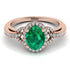 Timeless Beauty Oval Emerald Engagement Ring - Judy No. 5 image 2