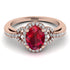 Timeless Beauty Oval Ruby Engagement Ring - Judy No. 11 image 2