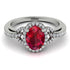 Timeless Beauty Oval Ruby Engagement Ring - Judy No. 12 image 2