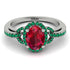 Timeless Beauty Oval Ruby Engagement Ring - Judy No. 27 image 2