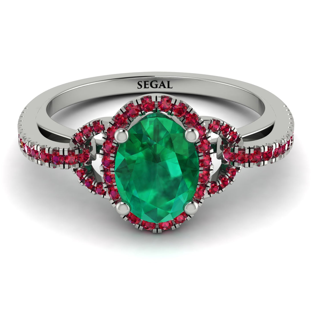 Timeless Beauty Oval Emerald Engagement Ring - Judy No. 51