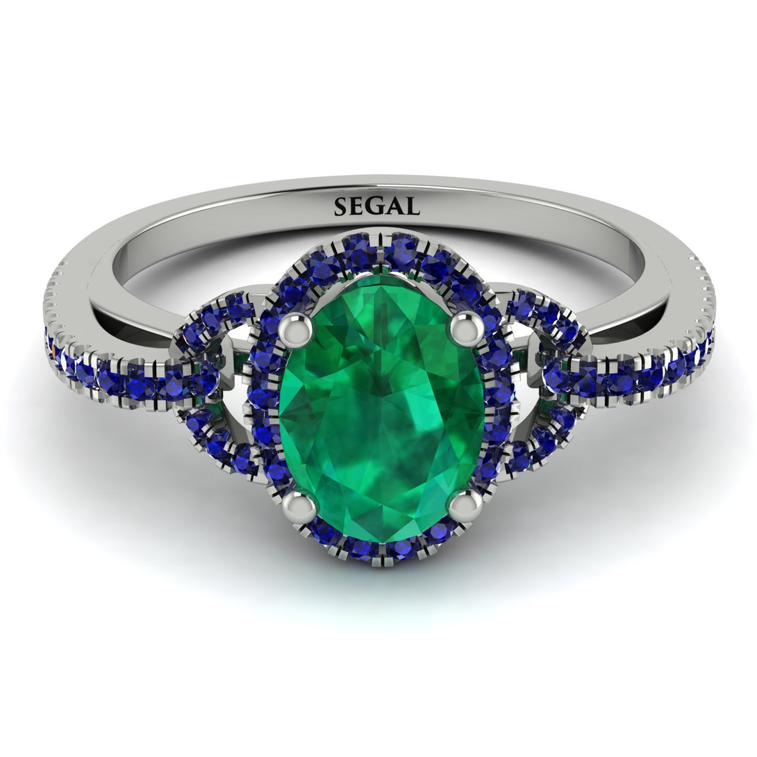 Timeless Beauty Oval Emerald Engagement Ring - Judy No. 66