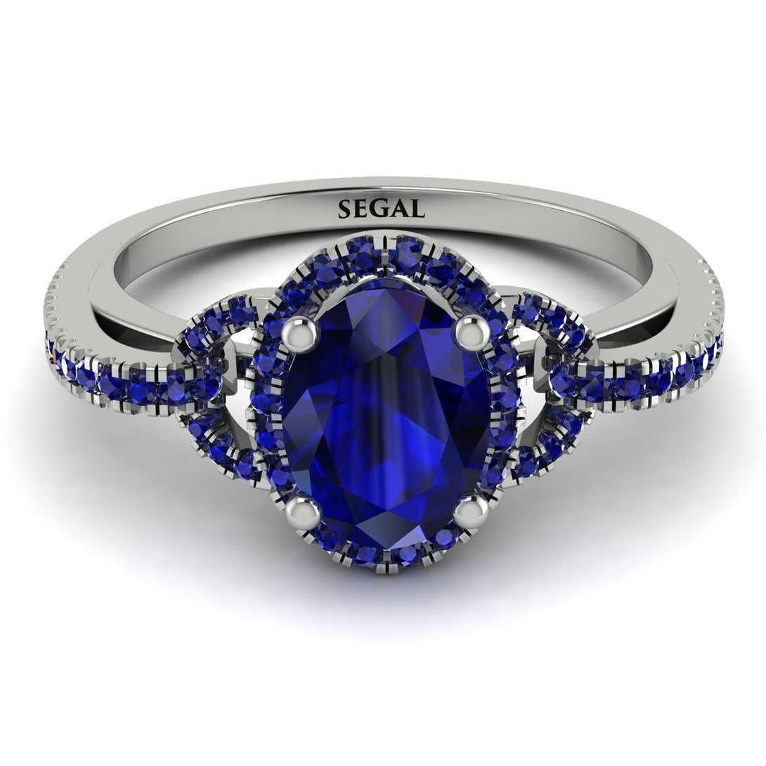 Timeless Beauty Oval Sapphire Engagement Ring - Judy No. 75