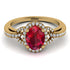 Timeless Beauty Oval Ruby Engagement Ring - Judy No. 10 image 2