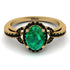 Timeless Beauty Oval Emerald Engagement Ring - Judy No. 34 image 2
