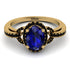 Timeless Beauty Oval Sapphire Engagement Ring - Judy No. 43 image 2