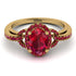 Timeless Beauty Oval Ruby Engagement Ring - Judy No. 55 image 1