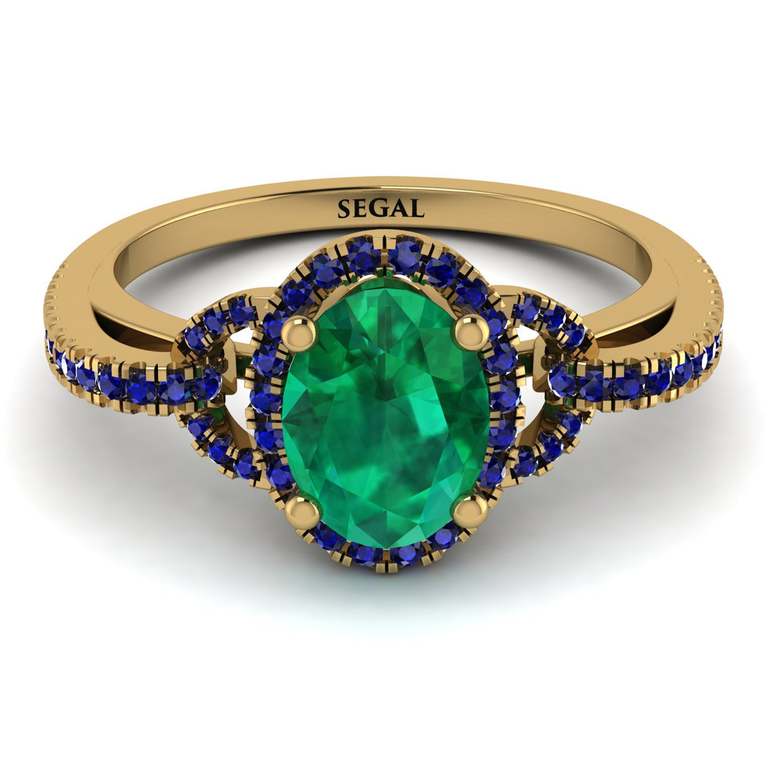 Timeless Beauty Oval Emerald Engagement Ring - Judy No. 64
