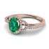 Timeless Beauty Oval Emerald Engagement Ring - Judy No. 5 image 3