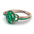 Timeless Beauty Oval Emerald Engagement Ring - Judy No. 20 image 3