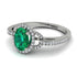 Timeless Beauty Oval Emerald Engagement Ring - Judy No. 6 image 3