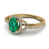 Timeless Beauty Oval Emerald Engagement Ring - Judy No. 4 image 3