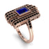 Unmatched Style Gold Baguette Sapphire Ring - Jean No. 44 image 2
