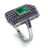 Unmatched Style Gold Baguette Emerald Ring - Jean No. 66 image 2