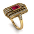 Unmatched Style Gold Baguette Ruby Ring - Jean No. 10 image 2