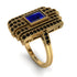 Unmatched Style Gold Baguette Sapphire Ring - Jean No. 43 image 2