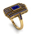 Unmatched Style Gold Baguette Sapphire Ring - Jean No. 73 image 2