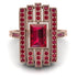 Unmatched Style Gold Baguette Ruby Ring - Jean No. 56 image 3