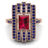 Unmatched Style Gold Baguette Ruby Ring - Jean No. 71 image 3