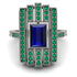 Unmatched Style Gold Baguette Sapphire Ring - Jean No. 30 image 3