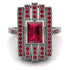 Unmatched Style Gold Baguette Ruby Ring - Jean No. 57 image 3