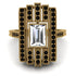 Unmatched Style Gold Baguette Diamond Ring - Jean No. 31 image 3