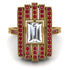 Unmatched Style Gold Baguette Diamond Ring - Jean No. 46 image 3
