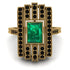 Unmatched Style Gold Baguette Emerald Ring - Jean No. 34 image 3