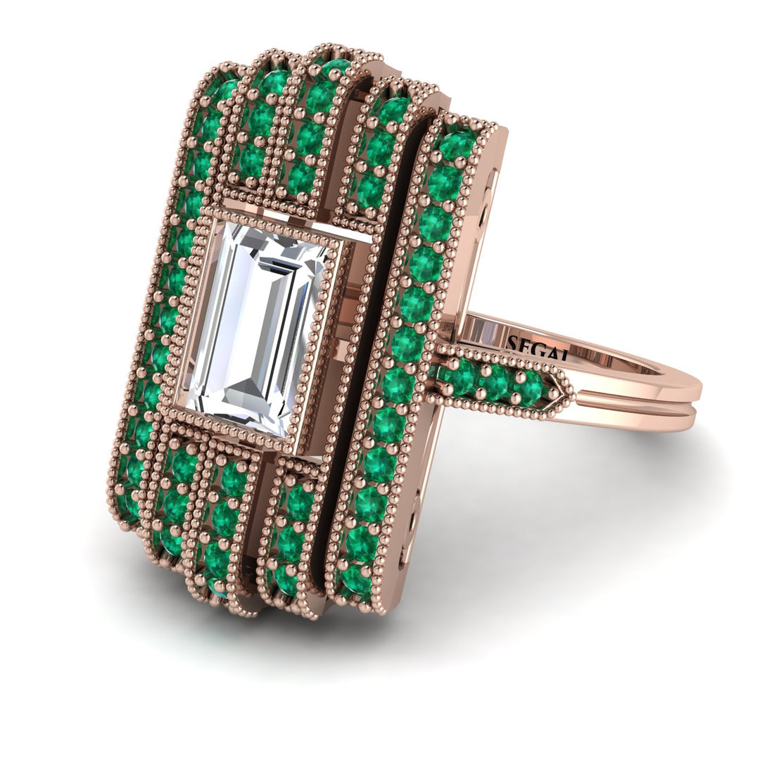 Unmatched Style Gold Baguette Diamond Ring - Jean No. 17