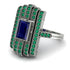 Unmatched Style Gold Baguette Sapphire Ring - Jean No. 30 image 1
